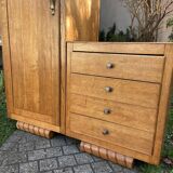 Asymmetrical Art Deco chest cabinet