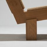 Fauteuil block en corde naturelle