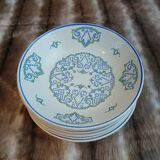 7 small deep plates Salins France