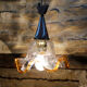 Tulip suspension in Murano glass 70s