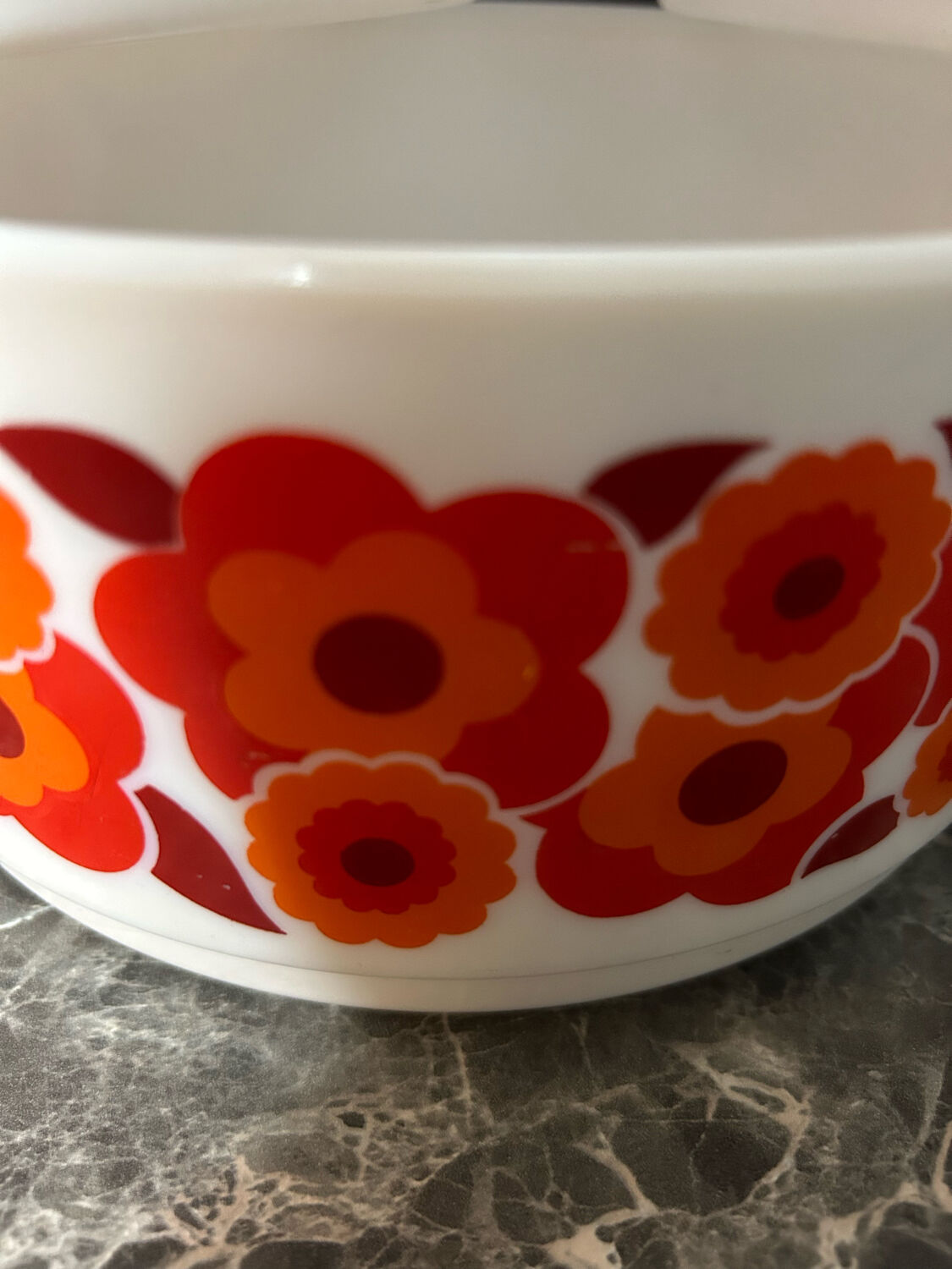 Vintage lotus arcopal salad bowl