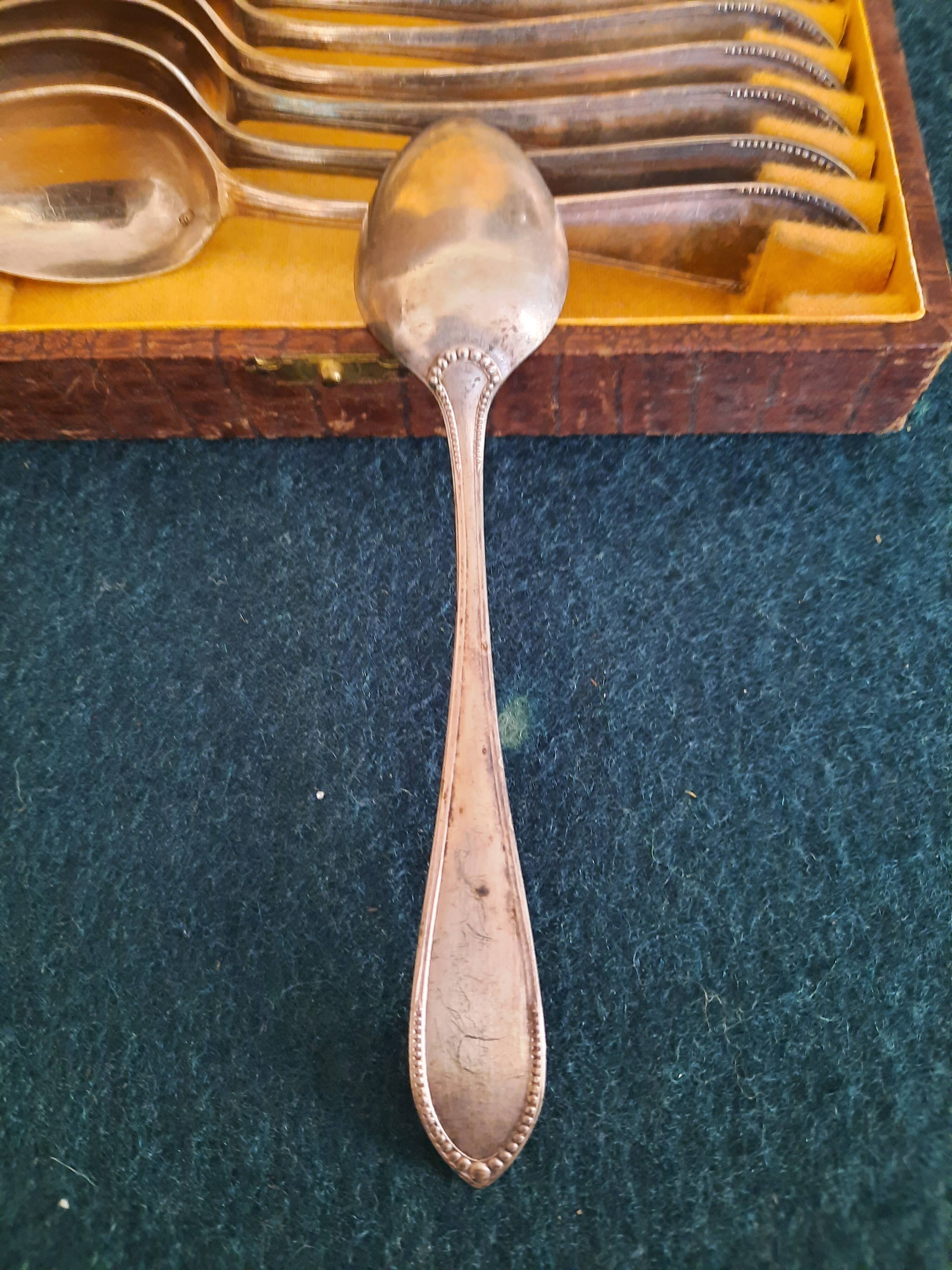 12 teaspoons silver metal