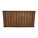 Antique French oak filing / apothecary cabinet by Chouanard, ca 1910