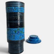 Bitossi by Aldo Londi Lidded XL Chamotte Vase, Handcrafted in Italy, C. 19