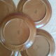 Set of 8 vintage brenne stoneware flat plates