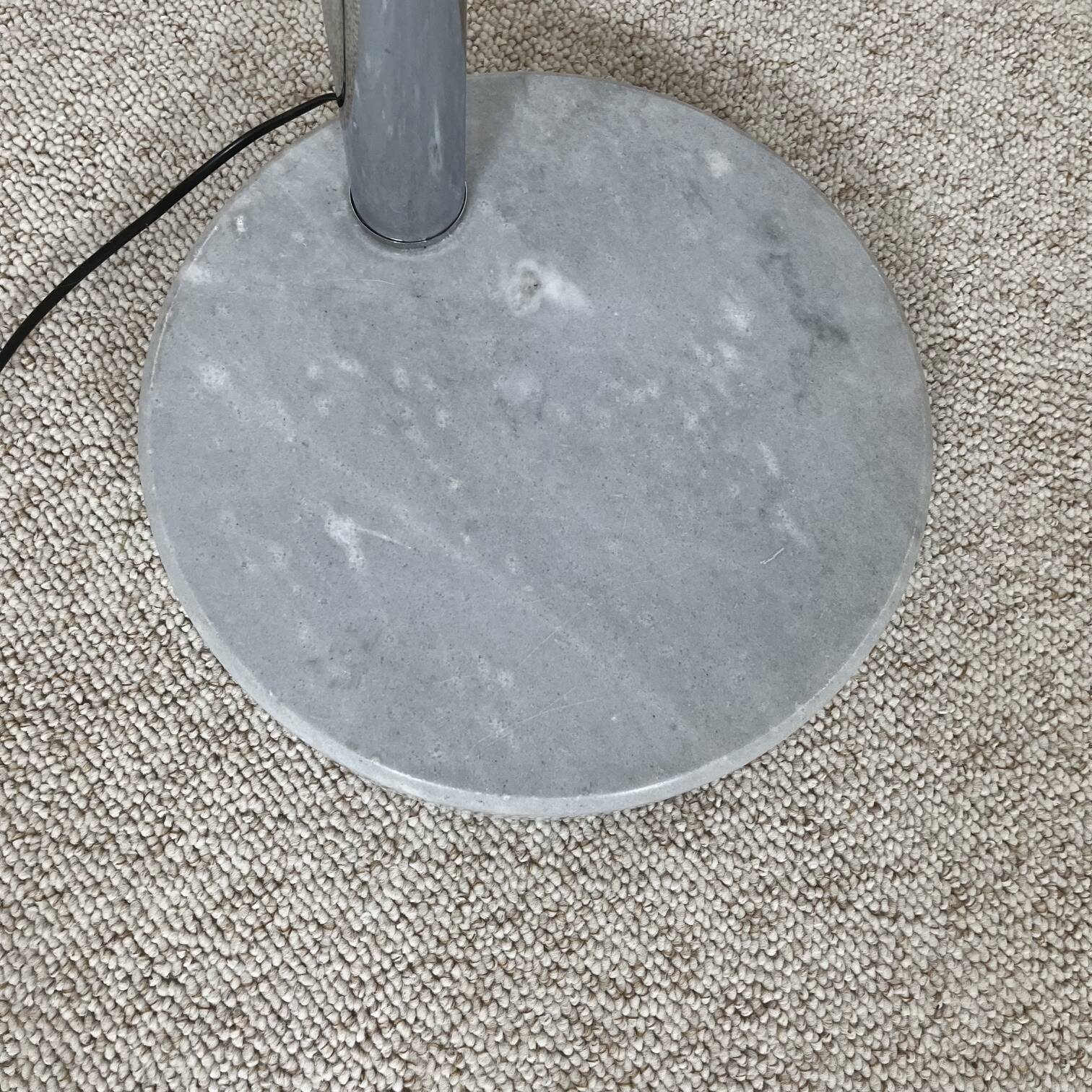 Arc floor lamp with wooden base and 5 lights Agemob MCM style