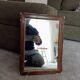 Antique 19th century mirror 38*28 cm