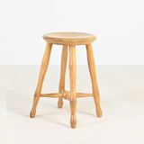 Danish Beech Stool, c.1960