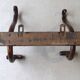 Double wall hook Curved wooden bistro 1930