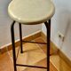 Vintage industrial metal stool