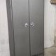 Armoire métallique de cuisine aux bords arrondis 1950
