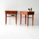 Pair of 1940s Scandinavian Mahogany Nightstands