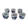 Set 6 tasses ou gobelets à café céramique vintage
