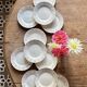 Set of 11 vintage Sarreguemines opaque porcelain dessert plates