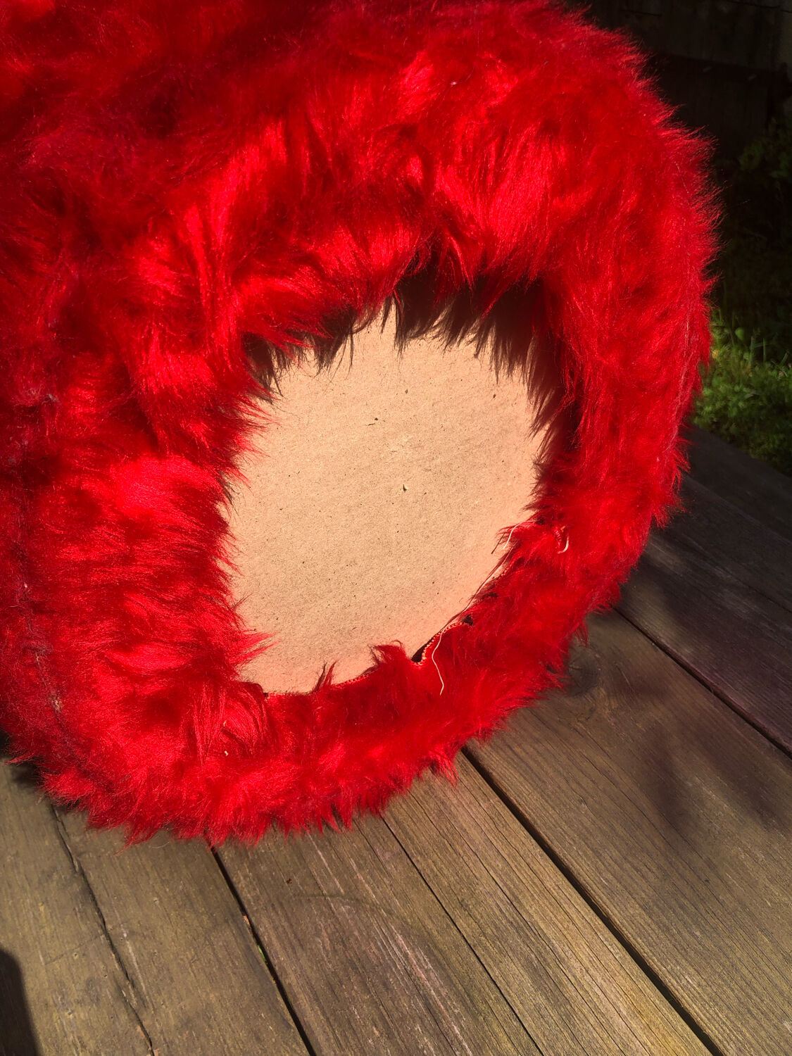 Vintage moumoute pouf
