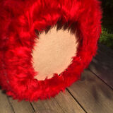 Vintage moumoute pouf