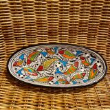 Tunisian dish with fish decoration – Slama pottery (Nabeul)