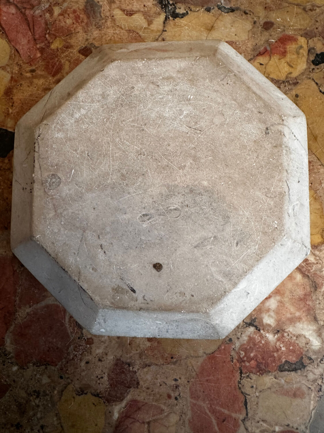 Ashtray / Art Deco double marble catchall