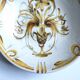 Vintage hollow plate Keraluc Quimper France G6 floral decoration bo