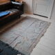 Vintage cactus silk carpet, grey and with original nomadic designs. free shipping in europe 225x135cm