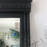 Mirror black trumeau - 107x81cm