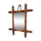 Wooden mirror bamboo style