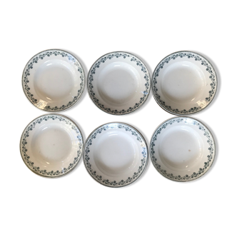 Set of 6 vintage pattern plates