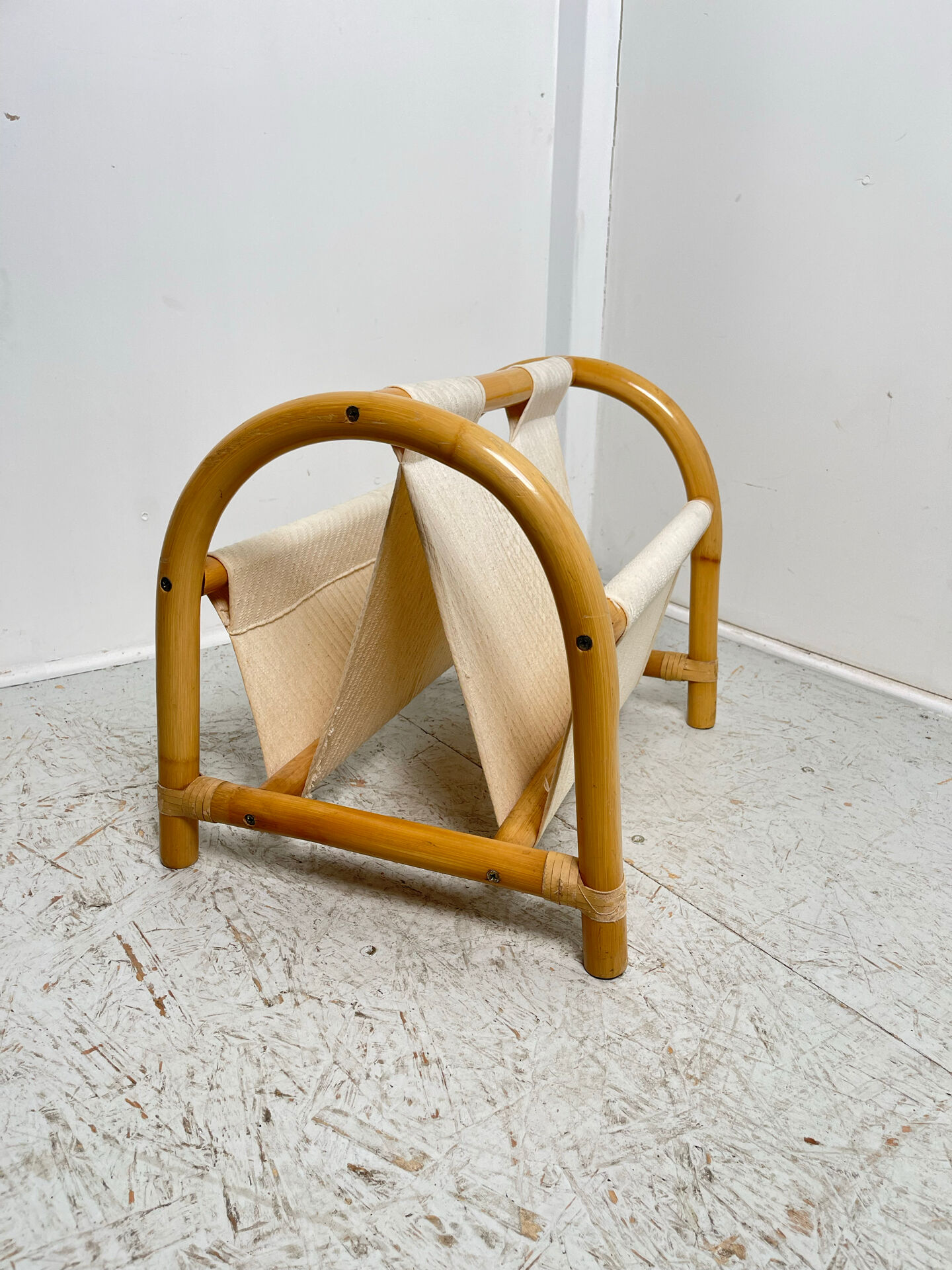 Bamboo magazine rack 1980