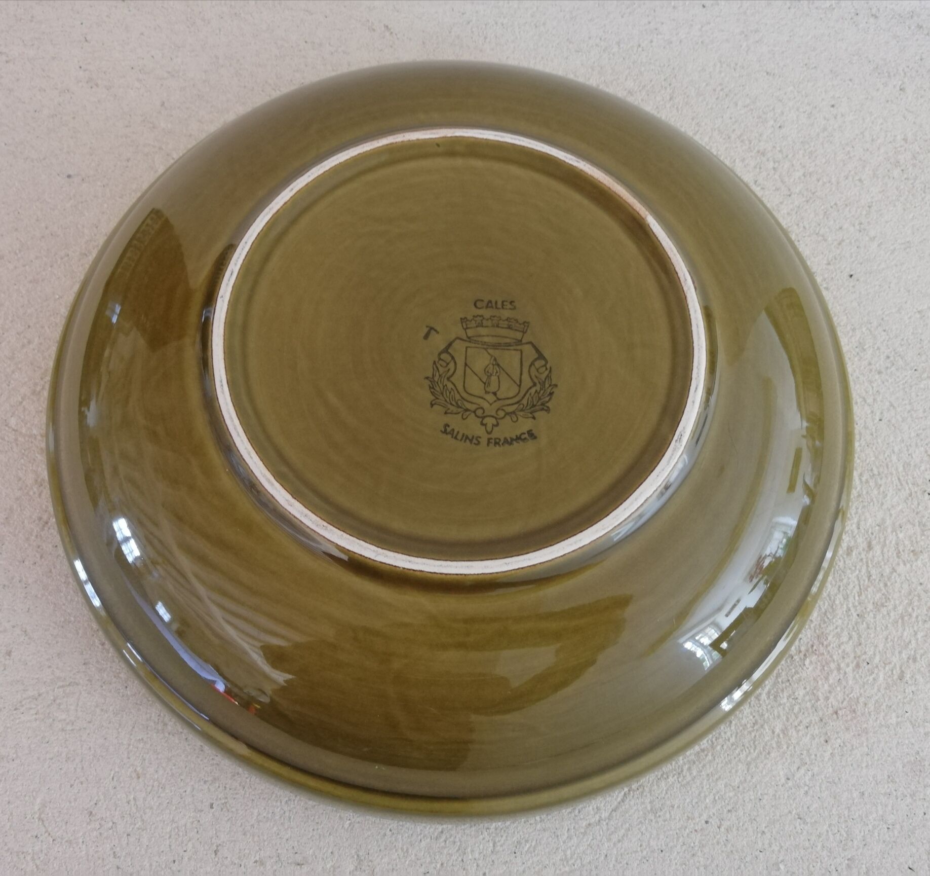 Hollow dish of service 1970s Salins