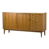 Mid-Century Sideboard in Walnut by Georg Satink for WK Möbel, 1950s