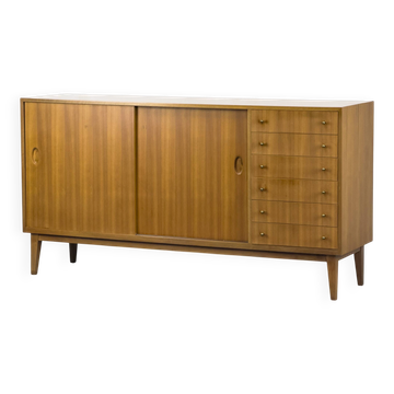 Mid-Century Sideboard in Walnut by Georg Satink for WK Möbel, 1950s