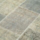 Tapis vintage 173 cm x 244 cm gris patchwork