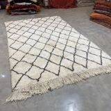 White/black laine laine carpet with tiles 310x190cm