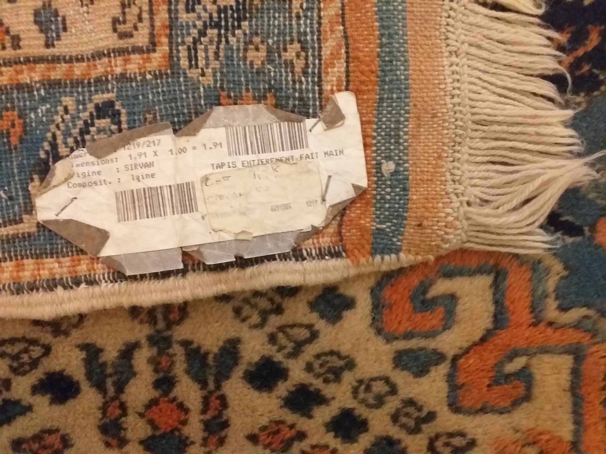 Handmade Caucasian Shirvan Rug 191x100cm