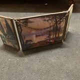 Triptych barber mirror