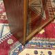 1970s walnut English display cabinet