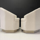 Pair of hexagonal armchairs - 1970
