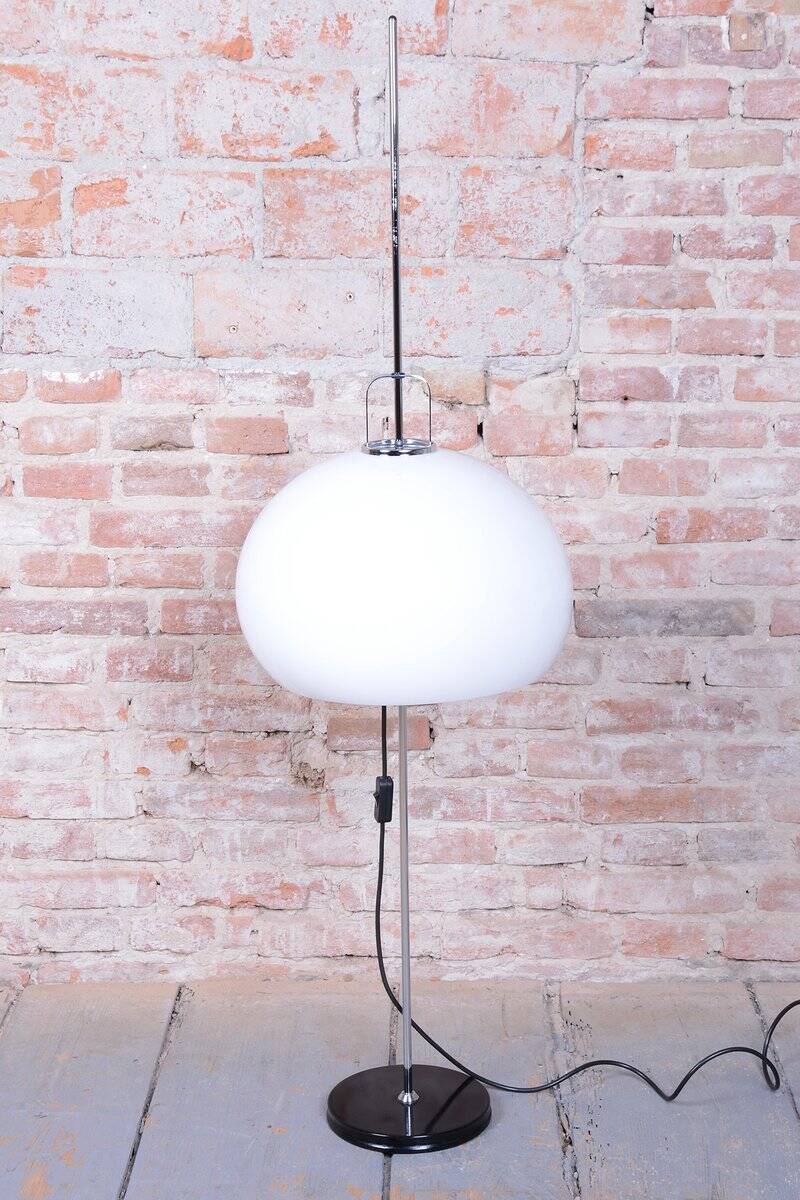 Mid-Century Chrome Floor Lamp by Guzzini for Meblo, Italy, 1960s