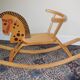 Wooden rocking horse
