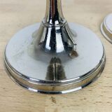 Pair of silver candlesticks from the 60s
