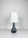 Danish table lamp in blue ceramic, Soholm Stentøj, Scandinavian Denmark