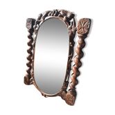 twisted wood mirror