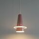 Pink conical pendant lamp from Evenblij, The Netherlands 1960's