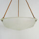Old chandelier, suspension cavasque Art Deco 1 Fire, in glass paste. Year 30