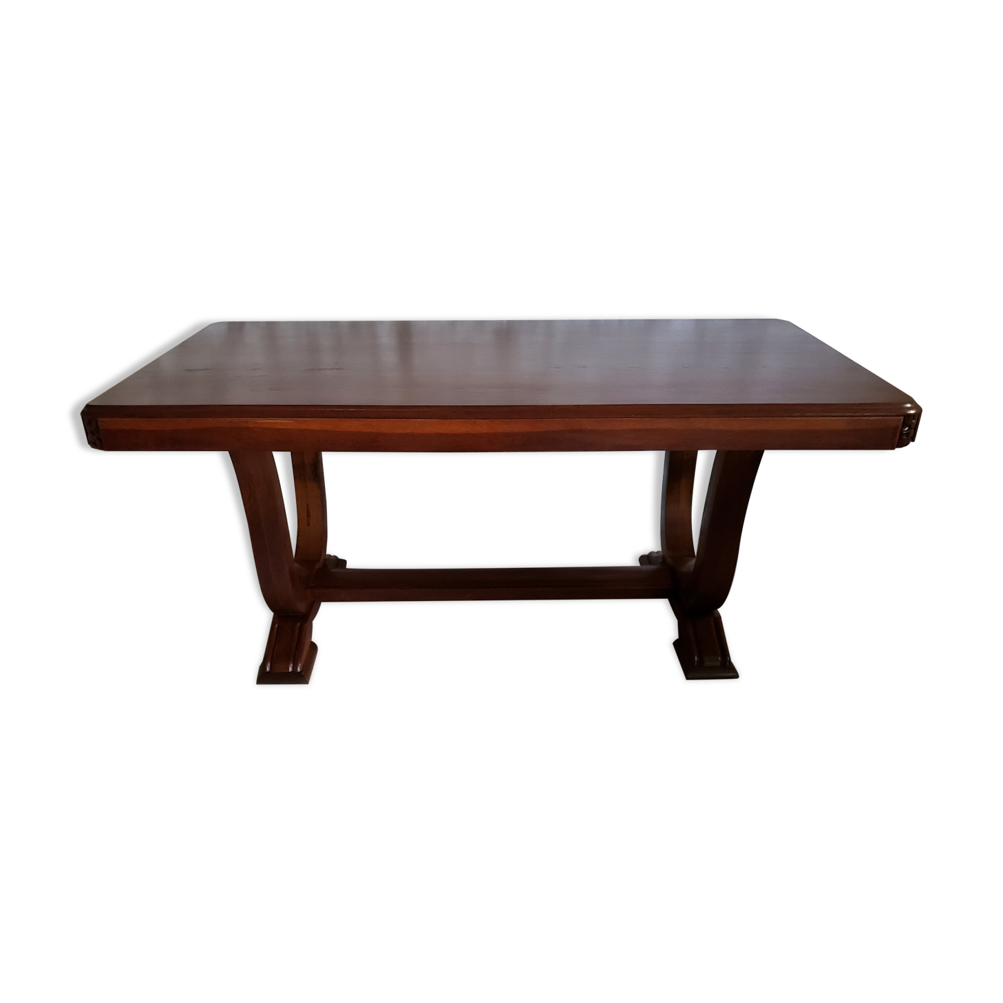 Art-deco table in oak