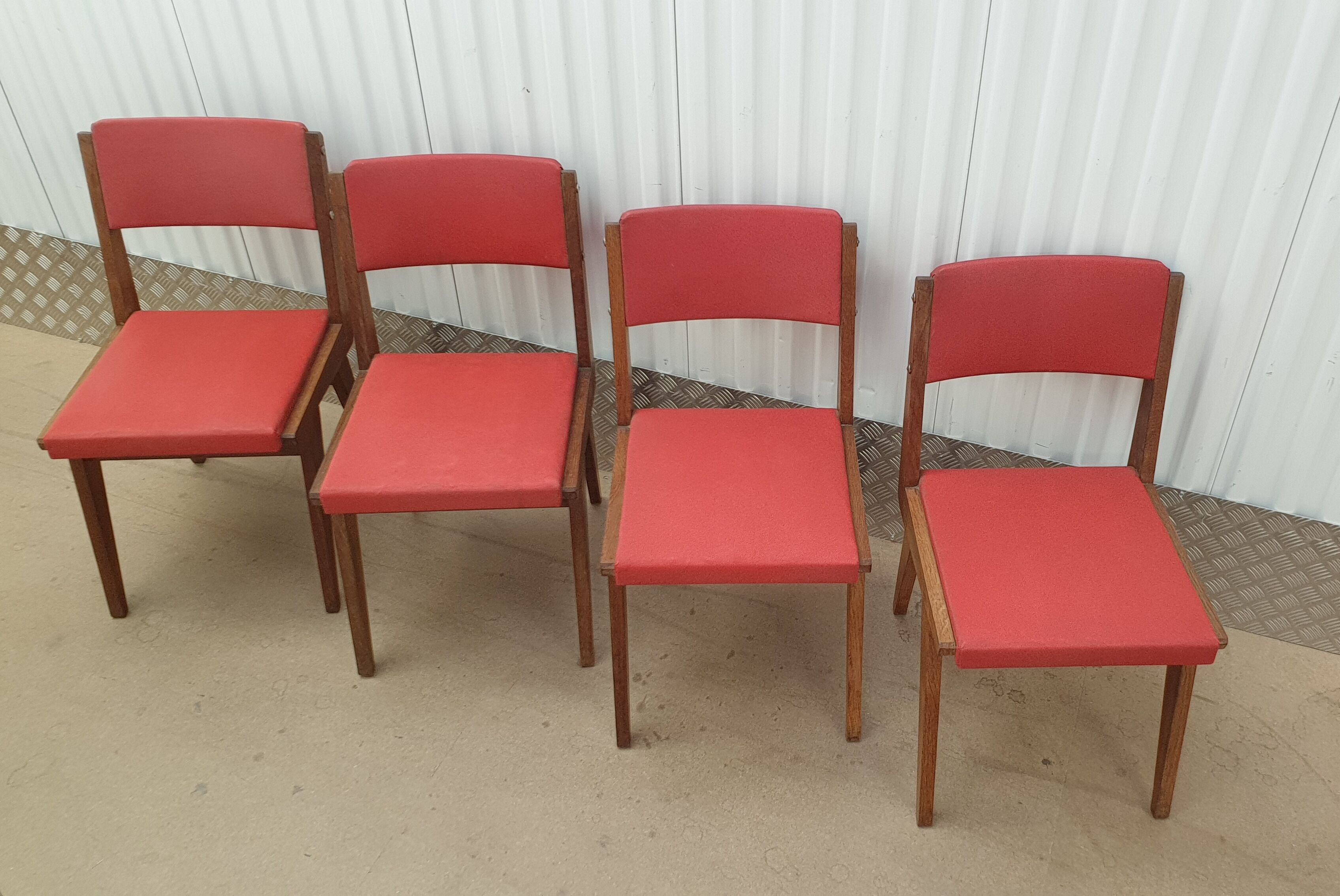 Set of four chairs maurice pré 1950