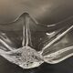 Large vintage sculptural crystal platter from the 1950s/60s