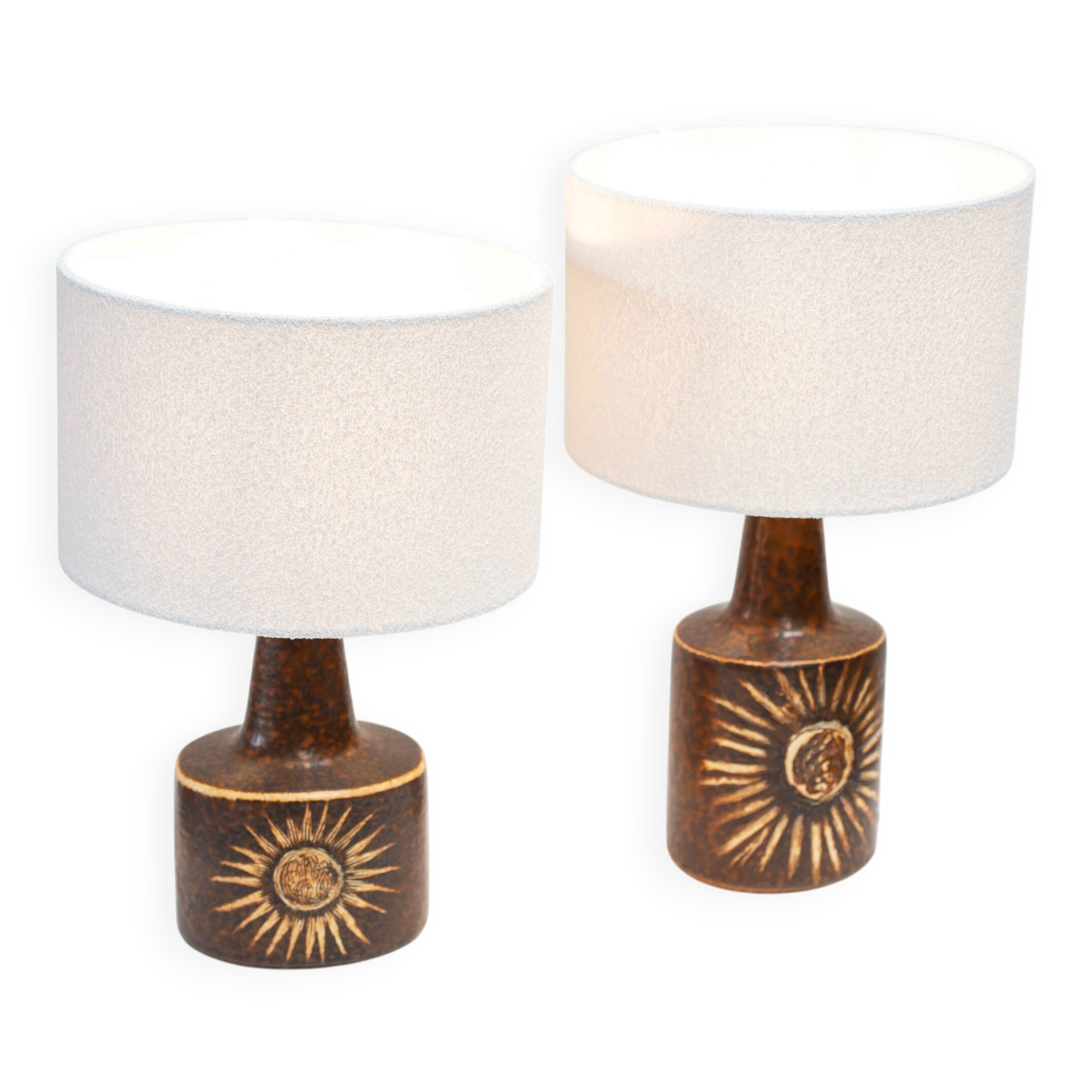 Pair of Sun series table lamps by Søholm for Bornholm