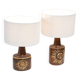 Pair of Sun series table lamps by Søholm for Bornholm