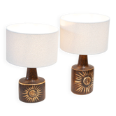 Pair of Sun series table lamps by Søholm for Bornholm